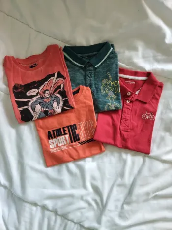 Lot 4 t shirts manches courtes