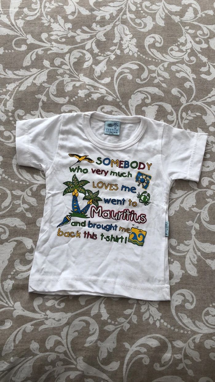 T shirt neuf mauritius