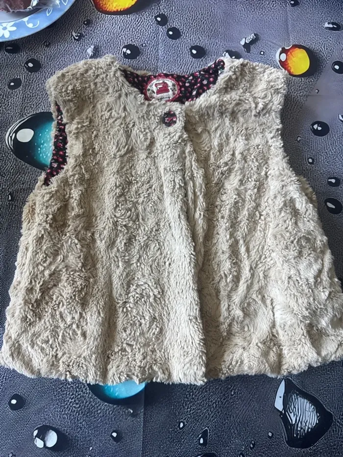 Veste sans manches fille