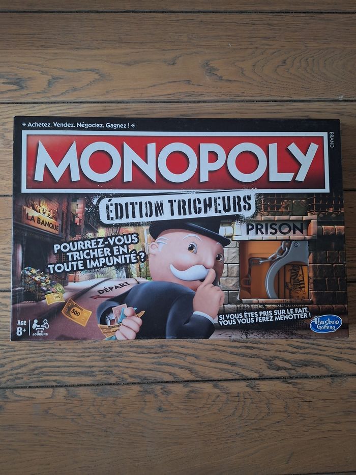 monopoly édition tricheurs jeu de société neuf hasbro