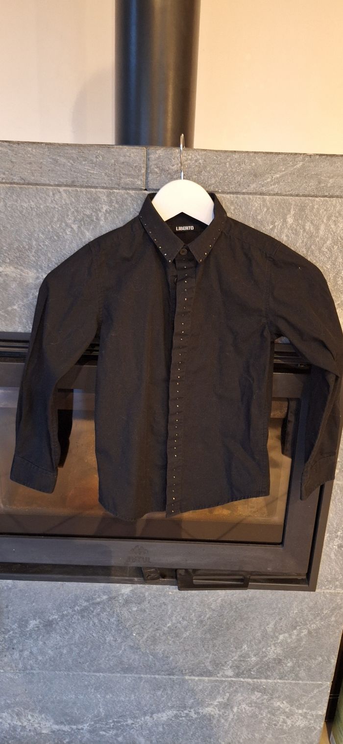 Chemise noire 8 ans liberto