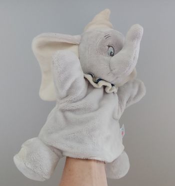 Doudou marionnette Dumbo l'éléphant - Neuf