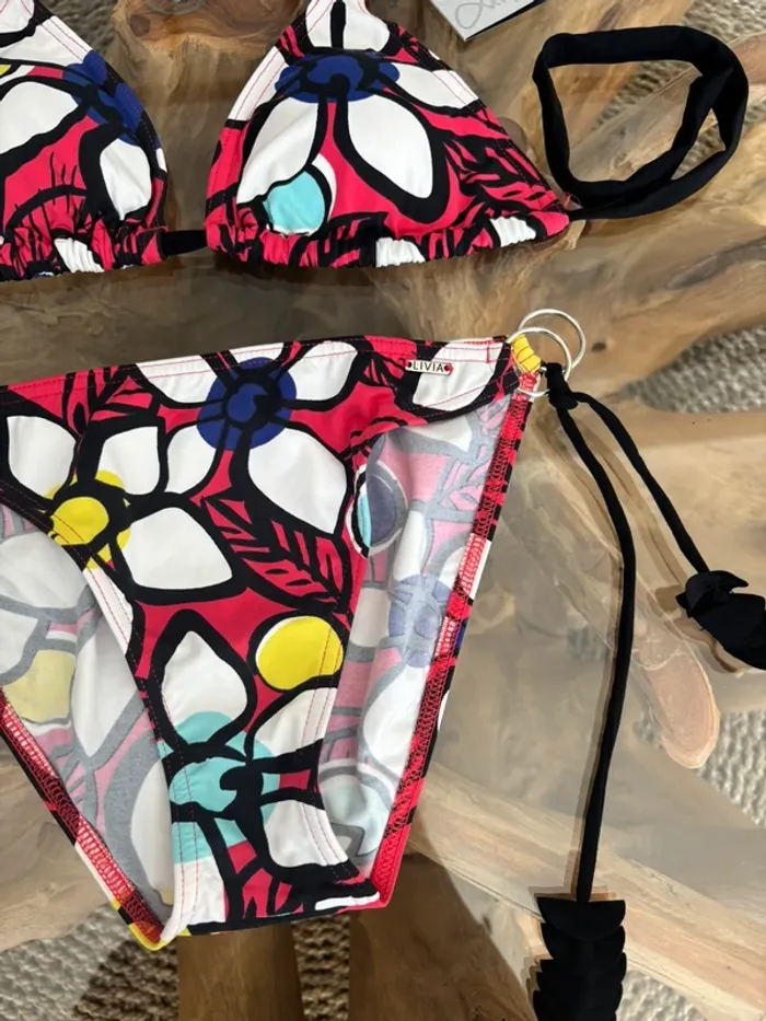 Maillot de bain 2 pièces Livia fleurs - photo numéro 4