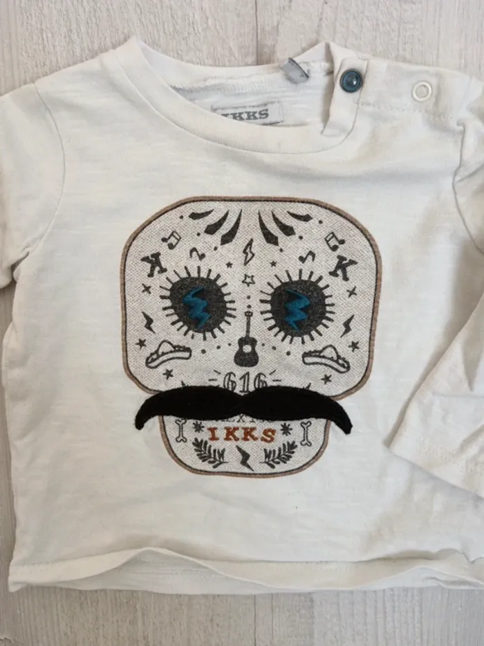 Veste et t-shirt IKKS 6 mois - photo numéro 3