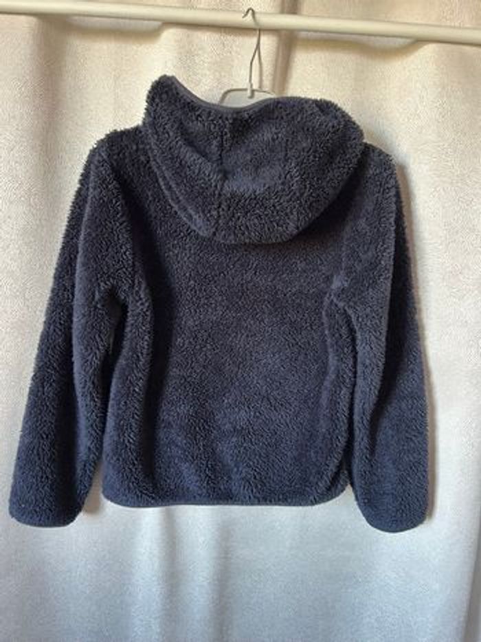 Gilet capuche pilou bleu marine 8 ans Vert baudet - photo numéro 6