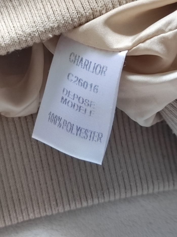 Veste beige fausse fourrure taille M - photo numéro 6