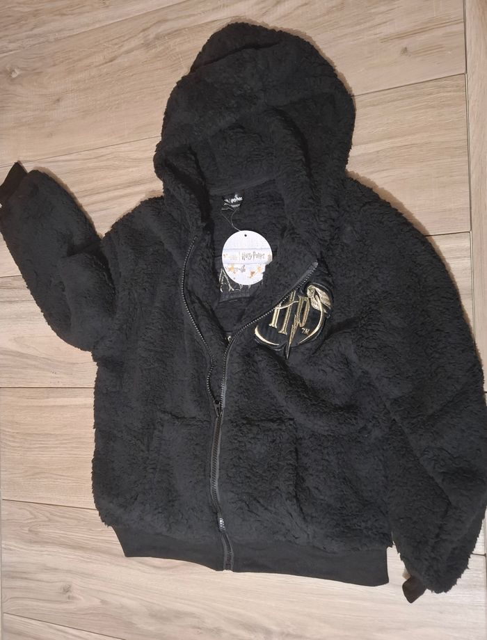 Veste mentaux polaire femme enfant adolescent Harry Potter hiver noir - photo numéro 2