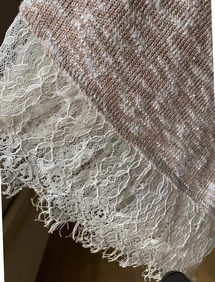 Pull fin chiné rose pale - photo numéro 5