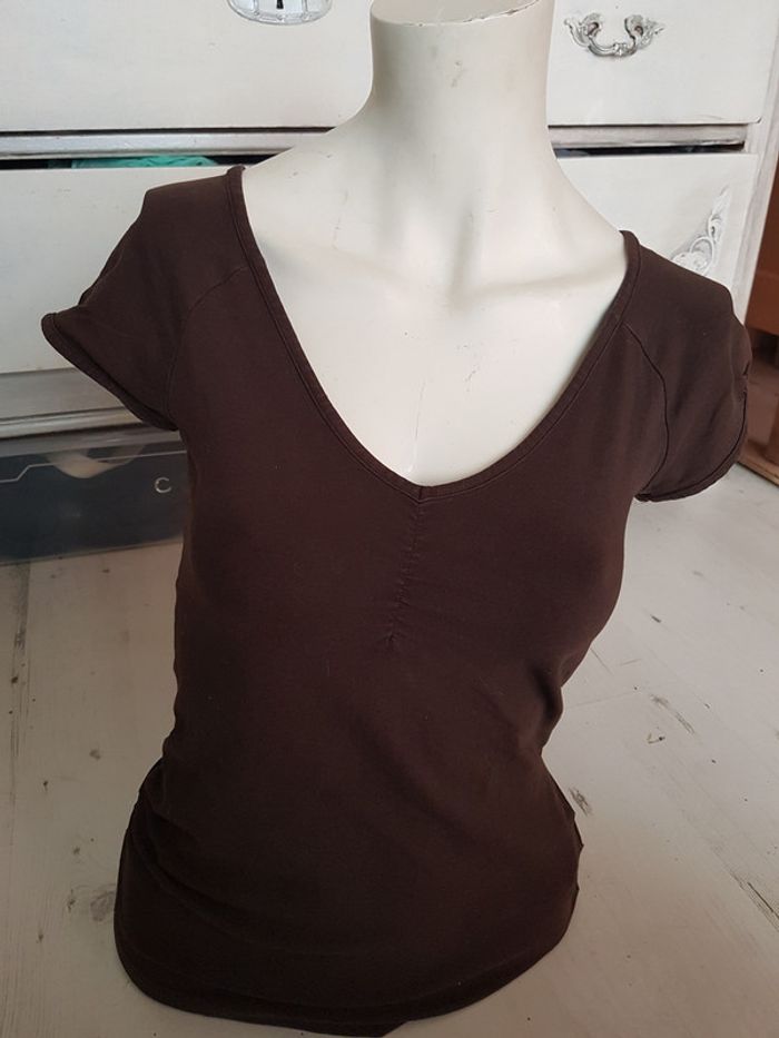 Tee shirt marron h&m - photo numéro 2