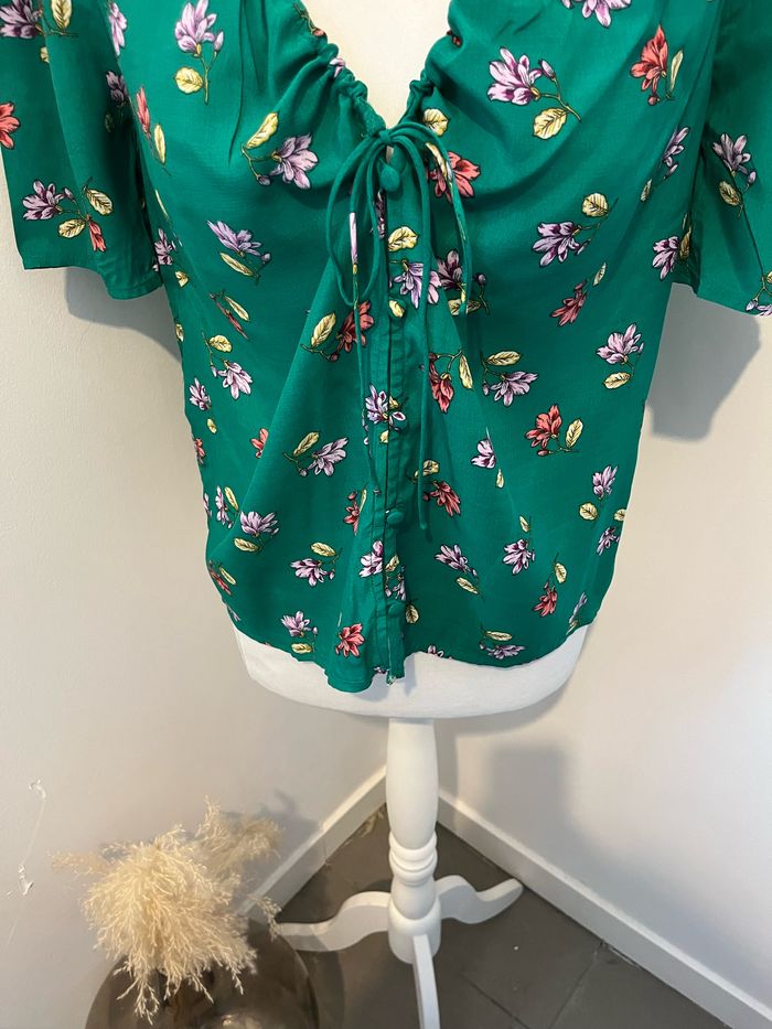Blouse à fleurs Mango S neuve - photo numéro 2