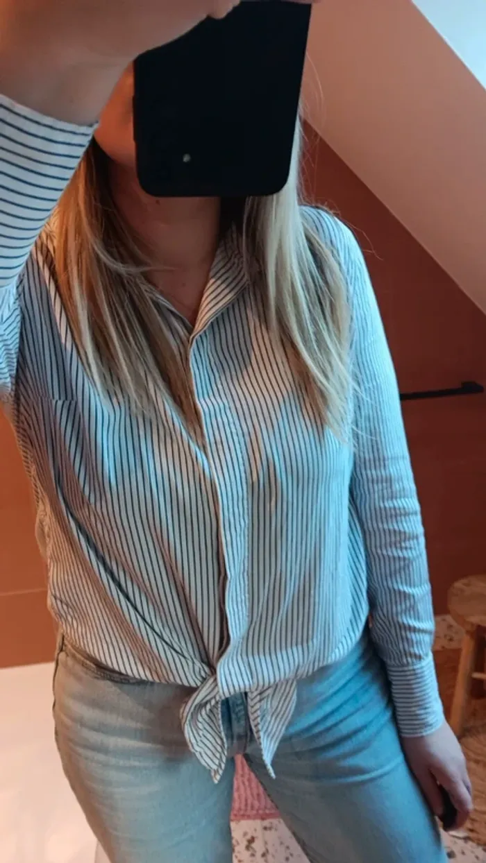 Chemise à rayures bleu - photo numéro 3