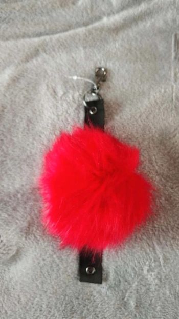 Porte  clés peluche rouge