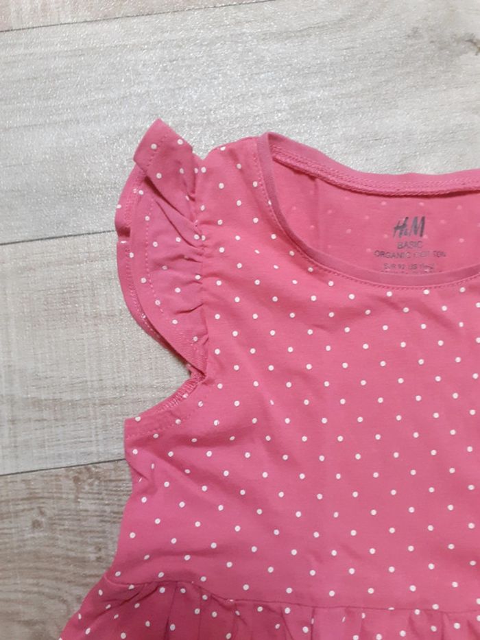 Robe fille rose a pois blancs 2 ans neuve - photo numéro 3