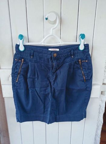 Jupe courte marine camaïeu t.36