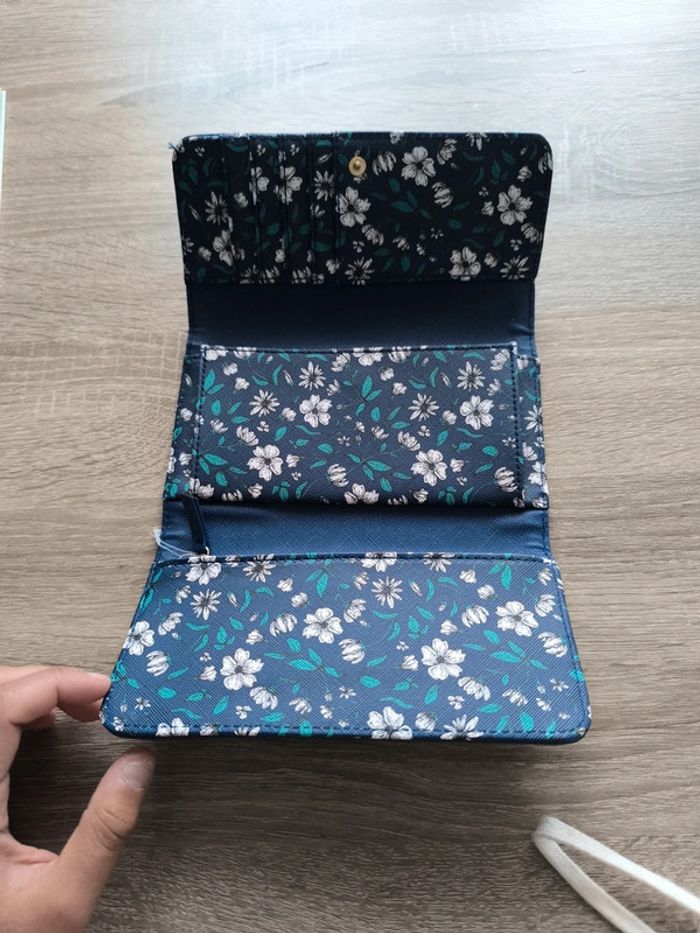 Portefeuille lulu castagnette fleuri - photo numéro 2