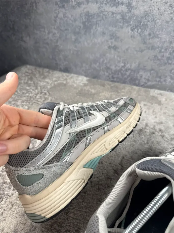 Nike P-6000 Running Flat Pewter - Grey & Green & Beige - photo numéro 17