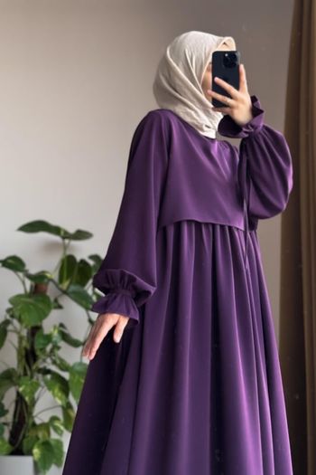Robe Longue mauve