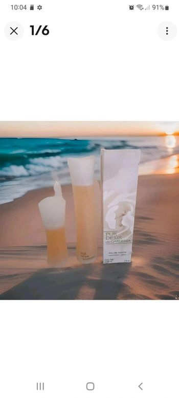 2 eaux de toilette pur désir de gardénia 60ml +30ml