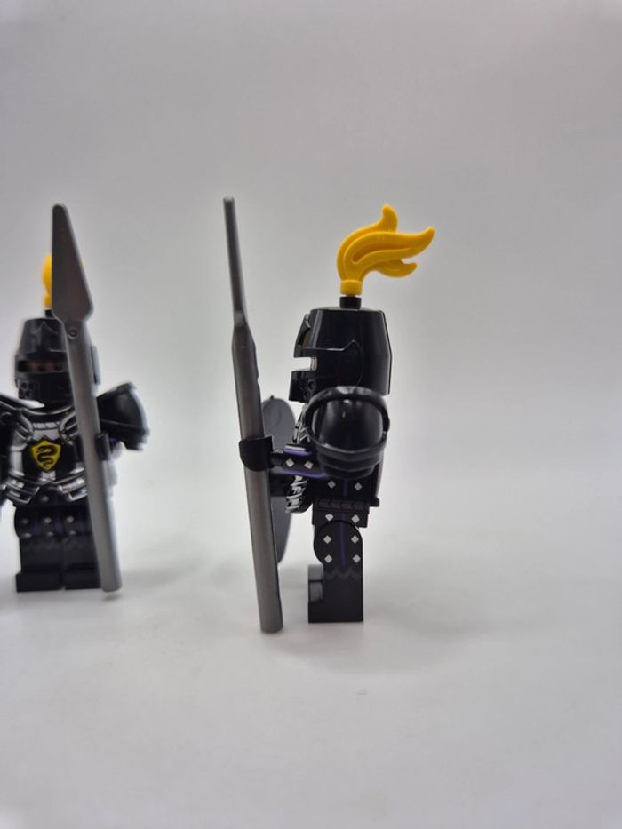 Figurines type lego 2 soldats chevaliers Serpent - photo numéro 4