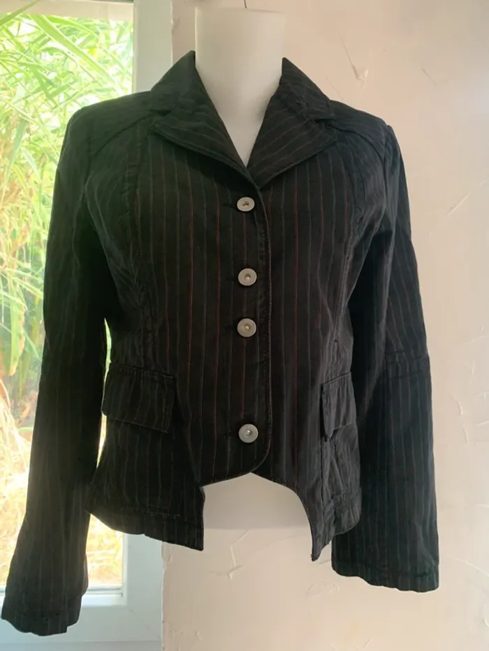 Blazer vintage rayé One Step taille 44 - photo numéro 5