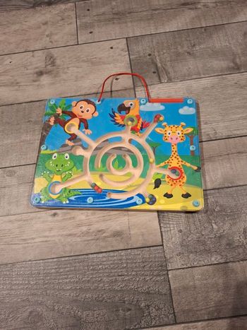 Cadre aimanté animaux en bois