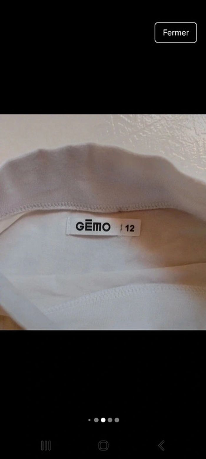 T-shirt blanche Love Gemo - photo numéro 4