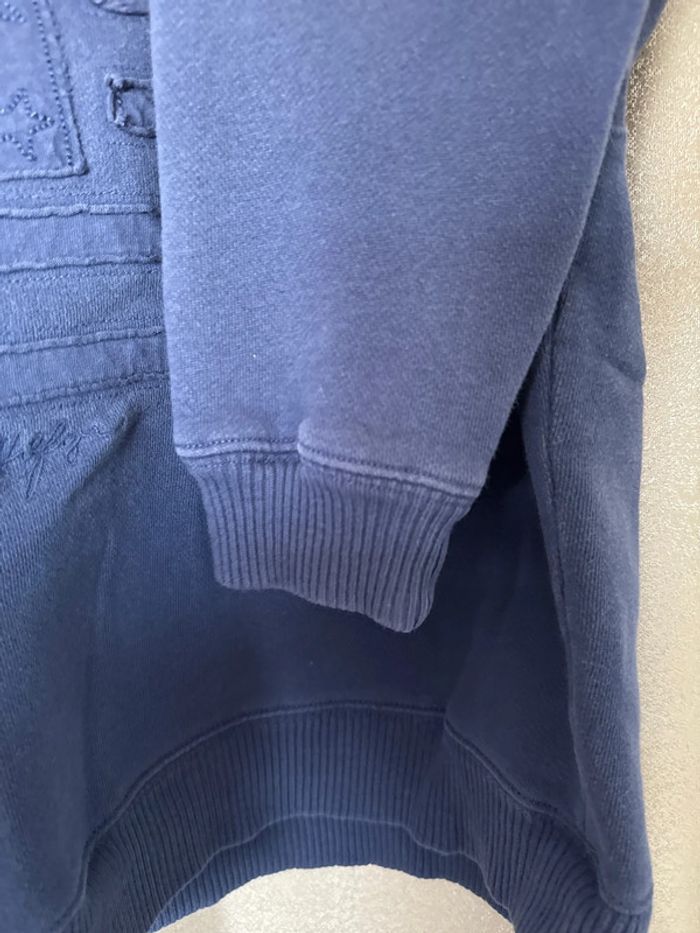 Pull Femme Tommy Hilfiger Bleu Marine – Drapeau ton sur ton – Taille M - photo numéro 8