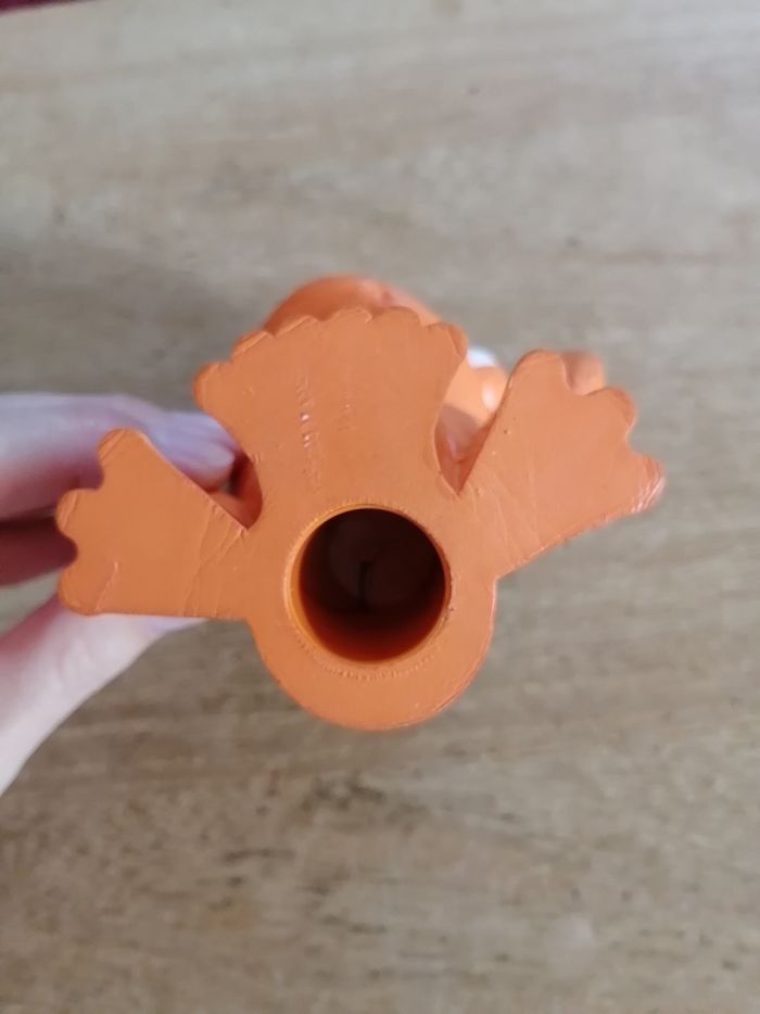 Grenouille orange en polystyrène - photo numéro 7