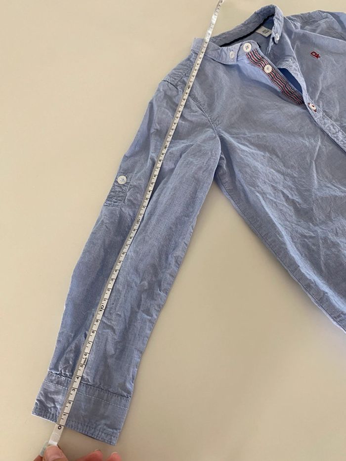 Chemise bleue manches longues Okaïdi 6ans - photo numéro 5