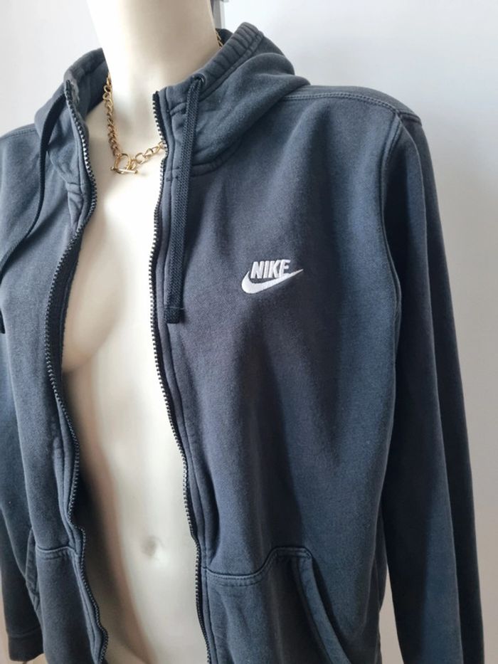 Sweat zippé Nike noir et blanc - photo numéro 4