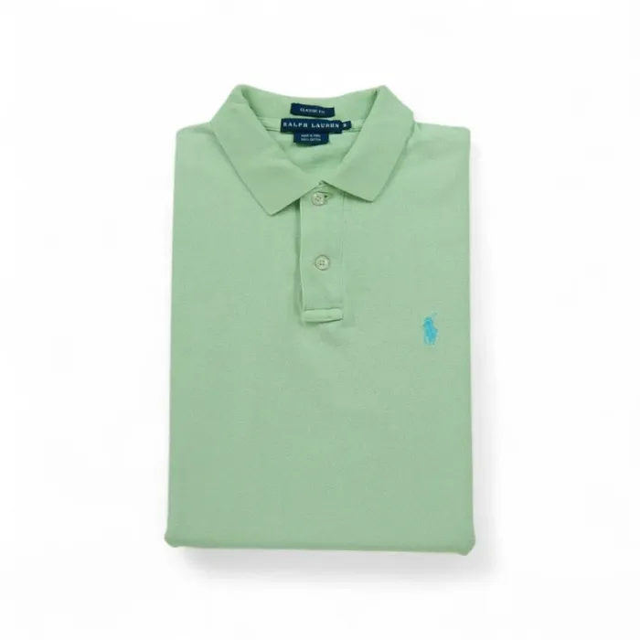 Polo Ralph Lauren Polo manches courtes Femme Taille M Vert #Qwe3376