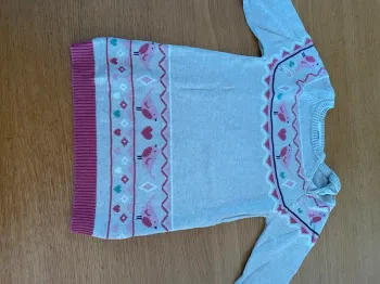 Robe manches longues baby girl 12-18 mois
