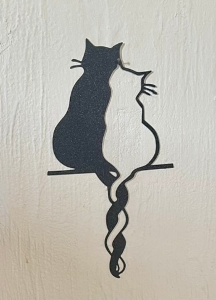 Art Mural Chat Amoureux