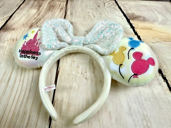Ears (serre tête) oreilles de Minnie irrisé brodées noeud à sequins Tokyo Disneyland - photo numéro 3