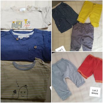 Lot 8 pieces garçon 6 mois