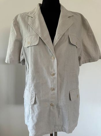 Chemise gilet crème