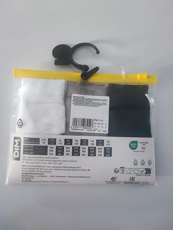 Lot de 3 culottes Dim 8 ans - photo numéro 3