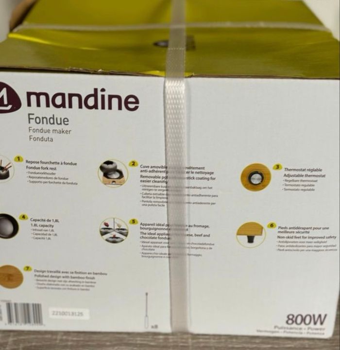 Appareil à fondue Mandine – Neuf, jamais utilisé ! - photo numéro 2
