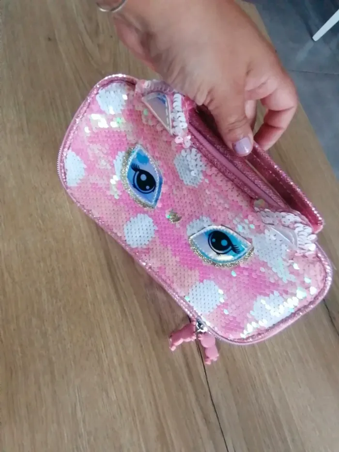 Trousse avec sequins fille #accessoires_krocaro - photo numéro 4