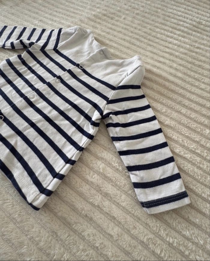 Pull Marinière  - fille - Obaïbi - 6 mois - super bon état - photo numéro 4