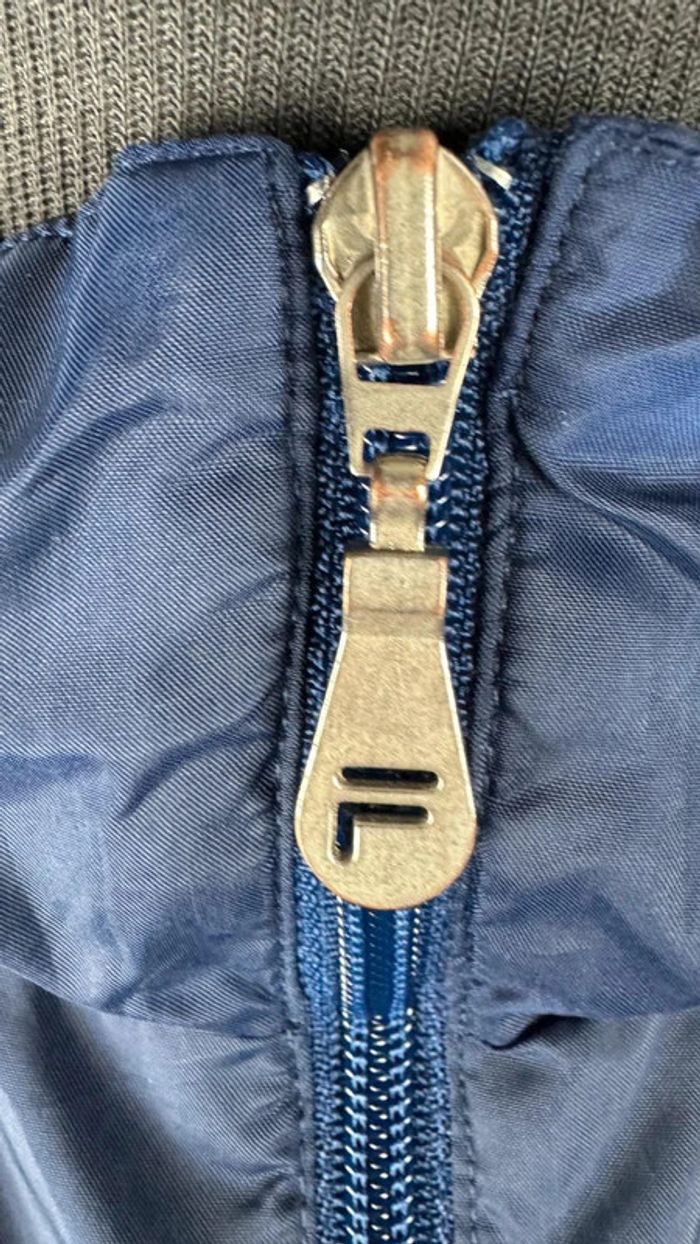 Veste vintage Fila bleu marine taille XL - photo numéro 3