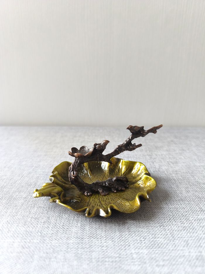 Porte Encens Nenuphar Oiseaux - photo numéro 4