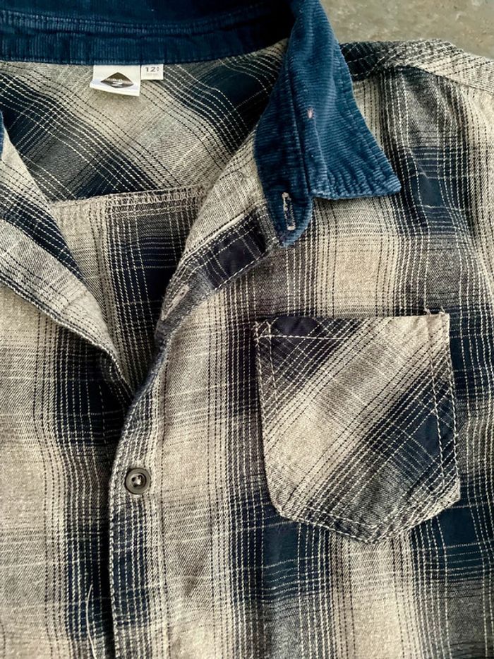 Chemise à carreaux marine - photo numéro 3