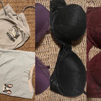 Pyjama bleu + 3 soutifs