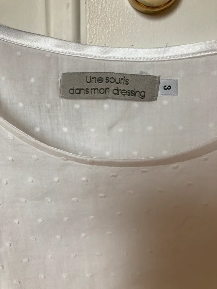 Blouse plumetis Une souris dans mon dressing Taille 3 - photo numéro 2