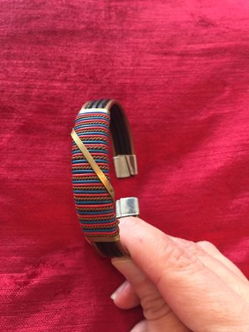 Bracelet de manchette cuir