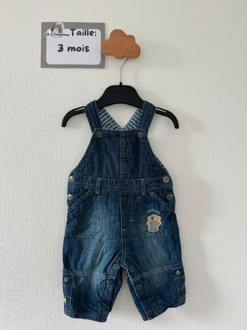 Salopette en jean - taille 3 mois 🌼