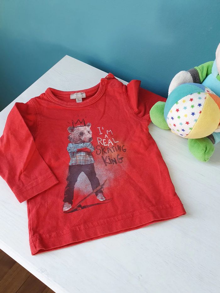 T-shirt manches longues 3 mois - grain de blé