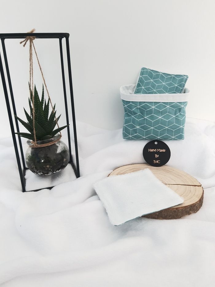 Panier avec 10 cotons