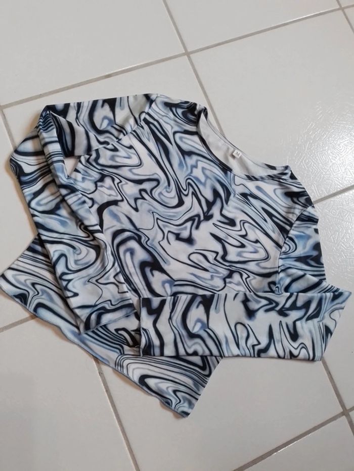 Pull fin femme croq top Bleu - photo numéro 7